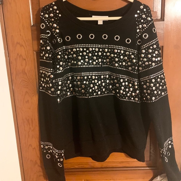 Michael Kors Sweaters - Michael Kors Studs & Grommet Embellished Knit Sweater Size Large